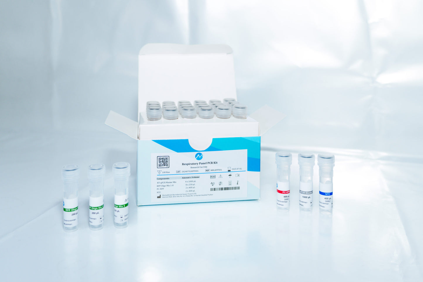 Respiratory Panel PCR kit open box